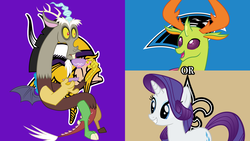 Size: 1920x1080 | Tagged: safe, artist:charity-rose, artist:cloudy glow, artist:dashiesparkle, discord, rarity, thorax, changedling, changeling, g4, american football, carolina panthers, king thorax, minnesota vikings, new orleans saints, nfc divisional round, nfl, nfl divisional round, nfl playoffs, sports, vector