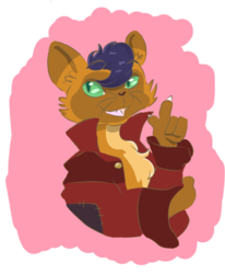 Size: 739x899 | Tagged: safe, artist:starcampanella, capper dapperpaws, abyssinian, cat, anthro, g4, my little pony: the movie, chest fluff, clothes, male, solo