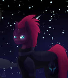 Size: 2000x2300 | Tagged: safe, artist:janenaithger, tempest shadow, g4, my little pony: the movie, female, high res, night, solo