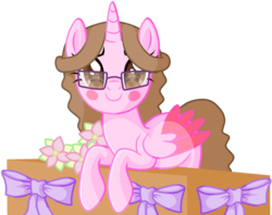 Size: 1024x810 | Tagged: safe, artist:cindystarlight, oc, oc only, oc:cindy, alicorn, pony, female, glasses, mare, simple background, solo, transparent background