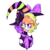 Size: 1500x1500 | Tagged: safe, artist:danbaishi, oc, oc only, bust, clothes, halloween, hat, heterochromia, holiday, portrait, scarf, simple background, solo, transparent background, witch hat