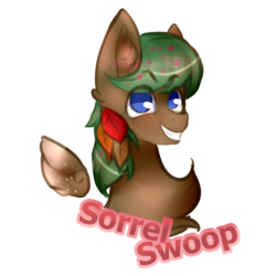 Size: 1500x1500 | Tagged: safe, artist:danbaishi, oc, oc only, oc:sorrel swoop, pegasus, pony, bust, female, floating wings, mare, portrait, simple background, solo, transparent background