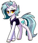 Size: 134x150 | Tagged: safe, artist:doekitty, oc, oc only, oc:aqua kisses, pony, unicorn, animated, commission, pixel art, simple background, solo, transparent background