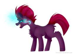 Size: 1024x749 | Tagged: safe, artist:forestemni, tempest shadow, g4, my little pony: the movie, angry, female, simple background, solo, sombra eyes, transparent background