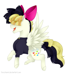 Size: 1600x1759 | Tagged: safe, artist:forestemni, songbird serenade, pegasus, pony, g4, my little pony: the movie, bow, female, hair bow, mare, simple background, solo, transparent background