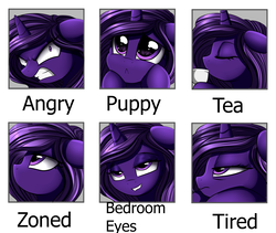 Size: 2349x1978 | Tagged: safe, artist:pridark, oc, oc only, oc:nova aurora, pony, commission, expressions