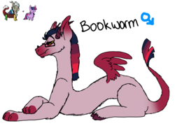 Size: 3000x2200 | Tagged: safe, artist:bubblesthealicorn, discord, twilight sparkle, oc, oc:bookworm, draconequus, hybrid, g4, draconequus oc, female, high res, interspecies offspring, male, offspring, parent:discord, parent:twilight sparkle, parents:discolight, ship:discolight, shipping, straight