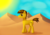 Size: 2500x1750 | Tagged: safe, oc, oc only, pony, unicorn, cutie mark, desert, male, solo, stallion