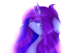 Size: 1024x834 | Tagged: safe, artist:anasflow, oc, oc only, oc:anasflow maggy, pony, unicorn, bust, crying, female, mare, portrait, solo