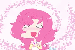 Size: 1480x986 | Tagged: safe, artist:biscuitloveskitty, pinkie pie, human, g4, blushing, female, humanized, in love, solo