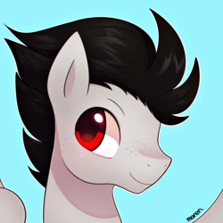 Size: 1800x1800 | Tagged: safe, artist:maren, oc, oc only, pony, commission, male, smiling, solo, stallion