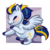 Size: 2500x2500 | Tagged: safe, artist:casynuf, oc, oc only, pegasus, pony, blushing, chibi, eyes closed, high res, male, solo, stallion