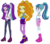 Size: 665x582 | Tagged: safe, artist:princess-kitsune-tsu, artist:selenaede, adagio dazzle, aria blaze, sonata dusk, equestria girls, g4, my little pony equestria girls: legend of everfree, base used, camp everfree outfits, clothes, the dazzlings