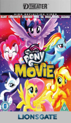 Size: 400x689 | Tagged: safe, edit, applejack, fluttershy, pinkie pie, rainbow dash, rarity, twilight sparkle, alicorn, pony, g4, my little pony: the movie, cover, d-vhs, fake, mane six, twilight sparkle (alicorn)