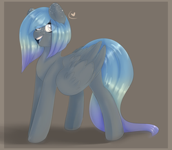 Size: 2851x2500 | Tagged: safe, artist:tigra0118, oc, oc only, pegasus, pony, female, freckles, heart, high res, mare, open mouth