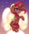 Size: 2448x2857 | Tagged: safe, artist:bubbly-storm, sunset shimmer, pony, unicorn, g4, female, fiery shimmer, fiery wings, fire, high res, mare, solo, sunset shimmer day