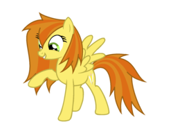 Size: 1363x1031 | Tagged: safe, artist:nati ninjastar, oc, oc only, oc:flash pen, pegasus, pony, female, looking down, mare, simple background, solo, transparent background