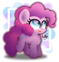 Size: 2201x2323 | Tagged: safe, artist:bubbly-storm, pinkie pie, g4, female, heart eyes, high res, simple background, solo, transparent background, wingding eyes