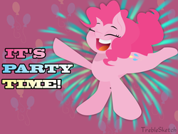 Size: 4000x3000 | Tagged: safe, artist:treblesketchofficial, pinkie pie, g4, female, happy, solo