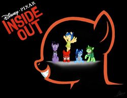 Size: 736x569 | Tagged: safe, pony, anger (inside out), crossover, disgust (inside out), disney, fear (inside out), inside out, inside out emotions, joy (inside out), pixar, ponified, sadness (inside out)