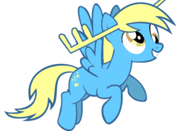 Size: 900x669 | Tagged: safe, derpy hooves, g4, female, happy tree friends, lumpy (happy tree friends), recolor, simple background, solo, transparent background