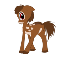 Size: 900x800 | Tagged: artist needed, safe, pony, bambi, butt, crossover, disney, looking back, plot, ponified, simple background, solo, transparent background
