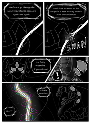Size: 850x1150 | Tagged: safe, artist:leffenkitty, oc, oc only, oc:kismet, comic:prospect of tranquility, comic