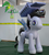 Size: 680x764 | Tagged: safe, oc, oc only, oc:chopsticks, inflatable pony, pegasus, pony, bootleg, clothes, cutie mark, hat, hongyi, indoors, inflatable, inflatable pegasus, inflation valve, irl, male, opaque inflatable, photo, solo, stallion, standing, wing hands