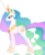 Size: 4252x5193 | Tagged: safe, artist:frownfactory, princess celestia, alicorn, pony, g4, gauntlet of fire, .svg available, absurd resolution, crown, cutie mark, female, hoof shoes, jewelry, mare, peytral, regalia, simple background, solo, svg, transparent background, vector