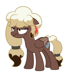 Size: 9504x9504 | Tagged: safe, artist:besttubahorse, oc, oc only, oc:sweet mocha, pegasus, pony, absurd resolution, female, freckles, frown, grumpy, simple background, solo, transparent background, vector