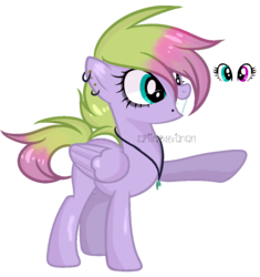 Size: 940x1000 | Tagged: safe, artist:sapiira, oc, oc only, pegasus, pony, female, heterochromia, mare, simple background, solo, transparent background