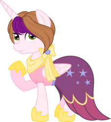 Size: 1024x1130 | Tagged: safe, artist:lunarcombustion, oc, oc only, alicorn, pony, clothes, dress, female, gala dress, mare, simple background, solo, transparent background
