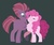 Size: 1608x1360 | Tagged: safe, artist:simplybritish, fizzlepop berrytwist, pinkie pie, tempest shadow, pony, g4, my little pony: the movie, female, lesbian, shipping, simple background, tempestpie