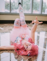 Size: 1024x1325 | Tagged: safe, artist:dollyprincess, pinkie pie, human, g4, clothes, cosplay, costume, irl, irl human, photo, solo