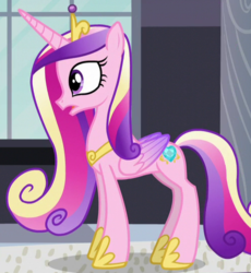 Size: 499x542 | Tagged: safe, screencap, princess cadance, alicorn, pony, g4, princess spike, cropped, female, folded wings, hoof shoes, mare, solo, wings