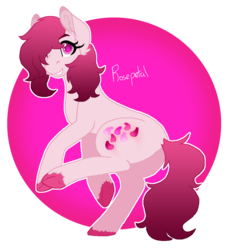 Size: 1024x1114 | Tagged: safe, artist:nobleclay, oc, oc only, oc:rosepetal, earth pony, pony, offspring, parent:pinkie pie, parent:zephyr breeze, parents:zephyrpie, simple background, solo, transparent background