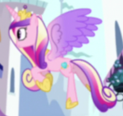 Size: 420x396 | Tagged: safe, screencap, princess cadance, alicorn, pony, g4, princess spike, butt, cropped, female, flying, lovebutt, mare, plot, solo