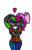 Size: 1799x2813 | Tagged: safe, artist:binary6, oc, oc only, oc:electric clover, anthro, blushing, bow, clothes, cute, dark grey coat, digital art, duo, female, glasses, heart, hug, kissing, love, male, oc x oc, scarf, shipping, simple background, straight, trans female, transgender, transparent background