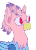 Size: 388x533 | Tagged: safe, artist:gallifreyanequine, oc, oc only, oc:vivian iolani, classical hippogriff, hippogriff, animated, beak, eyebrow wiggle, female, gif, glasses, red eyes, simple background, solo, white background
