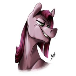 Size: 1200x1200 | Tagged: safe, artist:longmuzzlepony, pinkie pie, g4, bust, female, pinkamena diane pie, portrait, solo