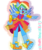 Size: 1024x1229 | Tagged: safe, artist:xxfluffypachirisuxx, rainbow dash, equestria girls, g4, my little pony equestria girls: legend of everfree, clothes, crystal guardian, crystal wings, dress, female, geode of super speed, magical geodes, ponied up, simple background, solo, transparent background