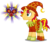 Size: 4060x3399 | Tagged: safe, artist:sketchmcreations, sunset shimmer, pony, unicorn, g4, clothes, costume, nightmare night costume, nintendo, rule 63, simple background, skull kid, sunset glare, the legend of zelda, the legend of zelda: majora's mask, transparent background, vector