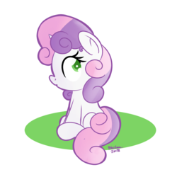 Size: 1280x1280 | Tagged: safe, artist:vaetan, sweetie belle, pony, g4, abstract background, female, simple background, solo, transparent background
