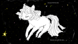 Size: 983x558 | Tagged: safe, artist:misstwipietwins, twilight sparkle, pony, g4, female, ms paint, solo, space, stars