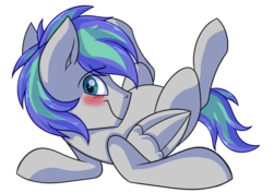 Size: 1024x724 | Tagged: safe, artist:artsyambi, oc, oc only, oc:storm feather, pegasus, pony, blushing, male, simple background, solo, stallion, transparent background