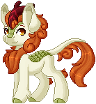Size: 138x149 | Tagged: safe, artist:ak4neh, autumn blaze, kirin, g4, sounds of silence, animated, blinking, female, glowing horn, horn, pixel art, simple background, solo, transparent background