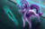 Size: 1600x1018 | Tagged: safe, artist:oracionne, starlight glimmer, pony, unicorn, g4, the cutie map, antagonist, cutie mark vault, equal cutie mark, female, glowing horn, horn, magic, mare, s5 starlight, solo, staff, staff of sameness, telekinesis, tongue out