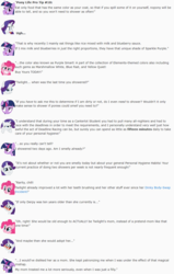 Size: 850x1339 | Tagged: safe, artist:dziadek1990, fluttershy, pinkie pie, rarity, twilight sparkle, g4, advertisement, blue fast, body swap, canterlot, conversation, description is relevant, dialogue, dirty, emote story, emotes, endorsement, food, fourth wall, implied derpy, implied dinky, marshmallow, purple smart, reddit, shower, slice of life, smelly, student, text, yellowquiet