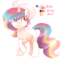 Size: 2299x2161 | Tagged: safe, artist:sugaryicecreammlp, oc, oc only, pony, unicorn, female, high res, magical lesbian spawn, mare, offspring, parent:princess celestia, parents:canon x oc, reference sheet, simple background, solo, transparent background