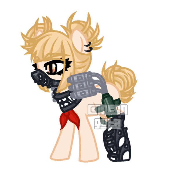 1853331 Artist Neongutz Himiko Toga Himiko Toga S Outfit My Hero Academia Ponified Pony Quirked Pony Safe Simple Background Solo Transparent Background Derpibooru